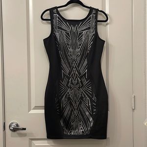 Black with silver Bodycom dress Size Large